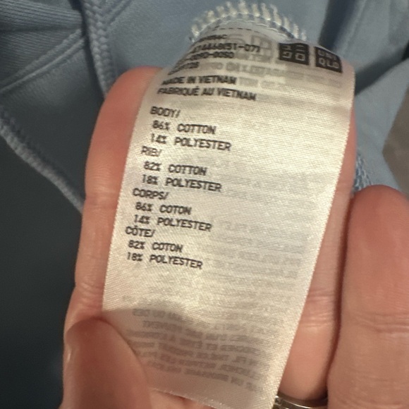 Uniqlo Light Blue Sleeveless Hoodie - Picture 5 of 6